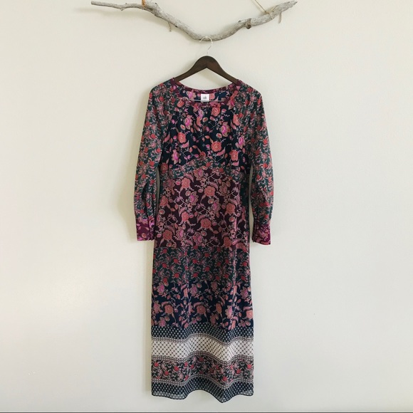 CAbi Festive Maxi Dress in Patchwork Floral - Picture 2 of 9